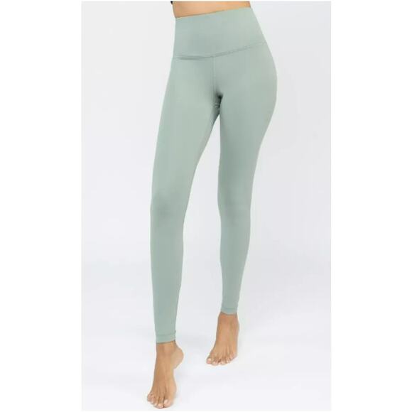 Ciao Bella Pants - Ciao Bella Sage Green Leggings, Mid Rise